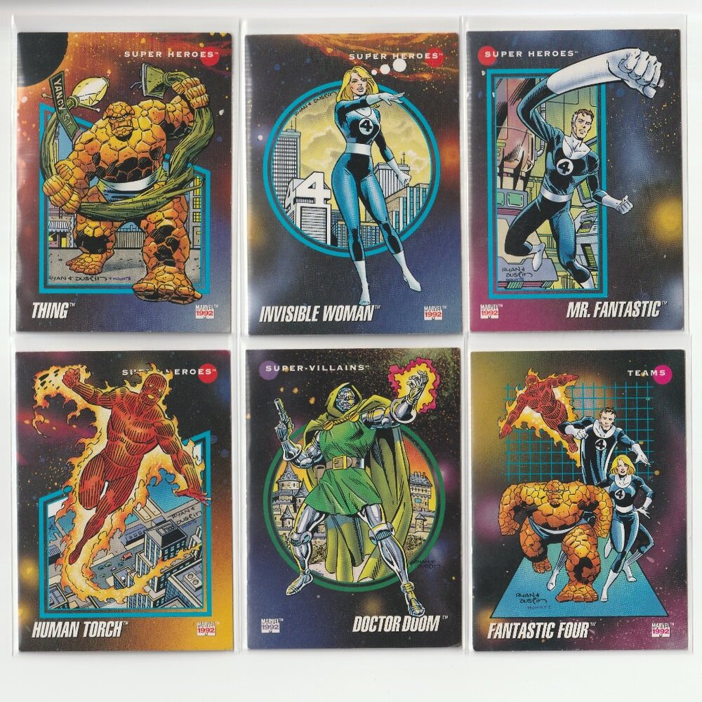 1992 FANTASTIC FOUR Vintage Marvel Universe Lot with Dr. Doom---3FOR$25--